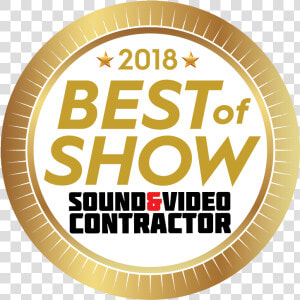 Best Of Show Infocomm 2018  HD Png Download