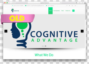 Ca Site Old Banner With Label   Cognitive Advantage  HD Png Download