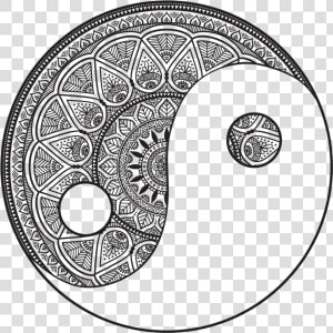 Yin And Yang Png Download Image   Mandala Art Yin Yang  Transparent Png