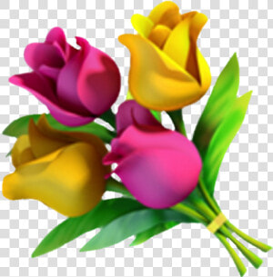 Transparent Flower Emoji Png   Flower Bouquet Emoji Png  Png Download