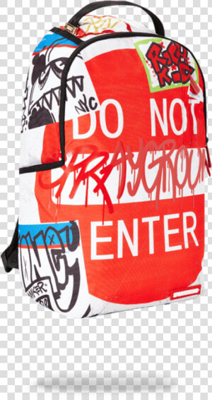 Sprayground Do Not Enter Backpack Data Image Id   Do Not Enter Sprayground Bookbag  HD Png Download