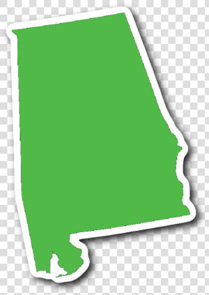 Alabama State Shape Sticker Lime Green Alabama T Shirts    Alabama State Png  Transparent Png