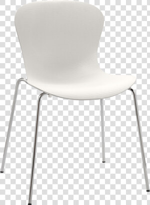 Nap Chair Kasper Salto Milk White Chrome Steel Base   Chair  HD Png Download