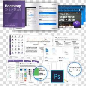 Bootstrap 4 Cheat Sheet Pdf Free  HD Png Download