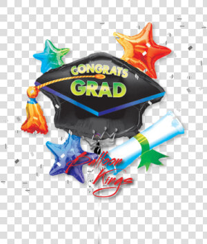 Grad Cap Cluster   Congrats Grad  HD Png Download