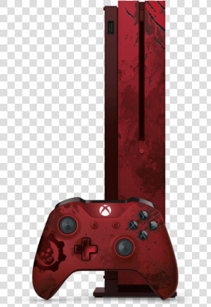 Xboxones Lecnslcntllr Gow4red Vrt Frntortho Rgb   Xbox One S Gears Of War 4  HD Png Download