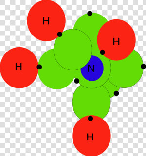 Naive Ammonium Ion Drawing   Orbital Hybridisation  HD Png Download