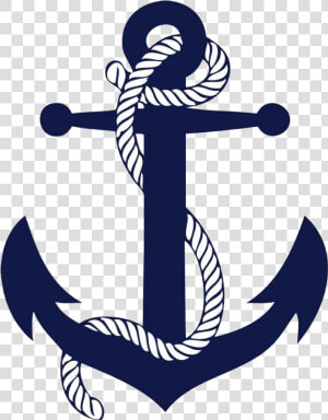 Clipart Anchor Ancla   Navy Anchor With Rope  HD Png Download