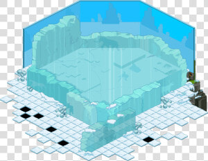 Hh Room Branded Iceage   Habbo Snow Room  HD Png Download