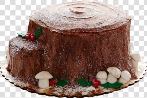 Stump De Noel   Chocolate Cake  HD Png Download