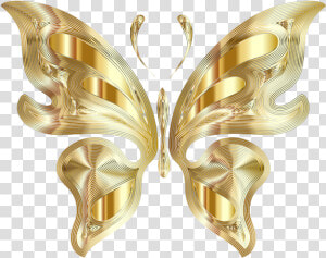 Prismatic Butterfly 11 Variation 4 No Background   Transparent Gold Butterfly Png  Png Download