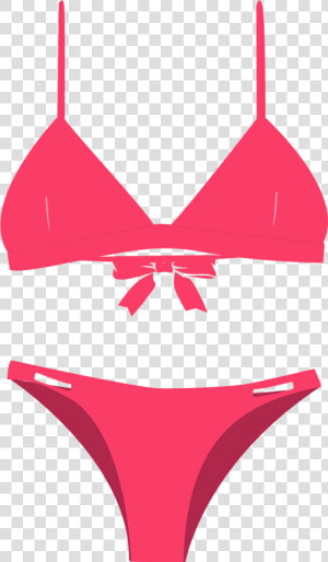 Neon Pink Bikini Set   Pink Bikini Png  Transparent Png