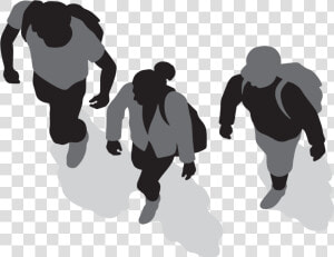 Silhouette Walking Drawing Sport   Human Top View Png  Transparent Png