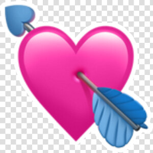 Remixed Heart Emoji Pink Love Blue   Pink Heart Emoji Transparent  HD Png Download