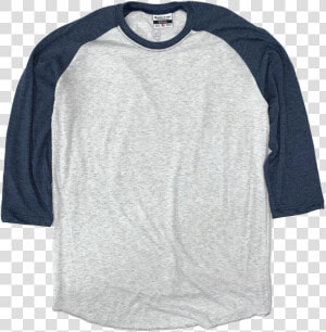 Ash  amp  Navy Blank Raglan  tag    Long sleeved T shirt  HD Png Download