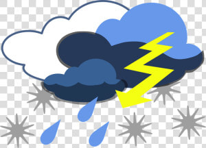 Thunderstorm Clipart Free Lightning Storm Thunder Free   Storm Clip Art  HD Png Download