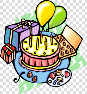 Curriculum Night On Emaze   Birthday Cake And Presents Clipart  HD Png Download