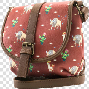 Tauros  Ponyta  amp  Maractus Western Print 7” Faux Leather   Handbag  HD Png Download