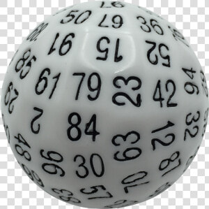 Single 100 Sided Polyhedral Dice   Sphere  HD Png Download