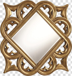 Golden Mirror Frame Free Png Image   Wood Mirror Frame Design  Transparent Png