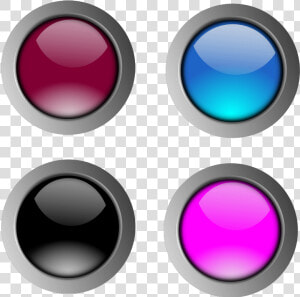 Round Glossy Buttons   Glossy Buttons  HD Png Download