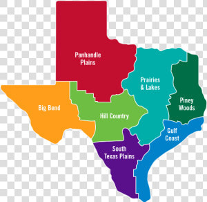 10 Regions Of Texas  HD Png Download