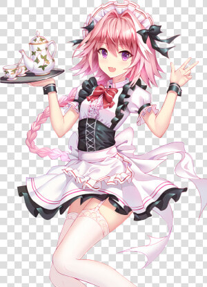 Fate Apocrypha Astolfo Hentai   Png Download   Astolfo In Maid Outfit  Transparent Png