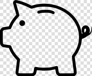 Piggy Bank   Draw A Piggy Bank Easy  HD Png Download