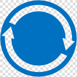 Vector Icon Of Two Arrows Going Around A Circle   Arrow Going In A Circle  HD Png Download