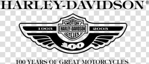 Harley Davidson 100 Years Of Great Motorcycles Wings   Harley Davidson Logo 100  HD Png Download