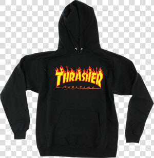 Thrasher Magazine Flame Logo Pullover Sweatshirt  HD Png Download