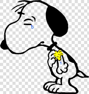 Transparent Snoopy Clipart   Crying Snoopy  HD Png Download