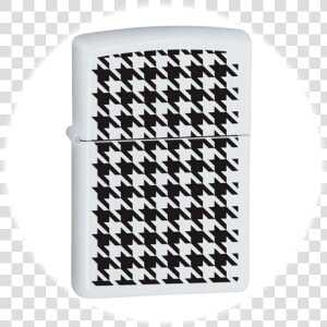 Zippo Lighter   Houndstooth   Houndstooth Zippo  HD Png Download