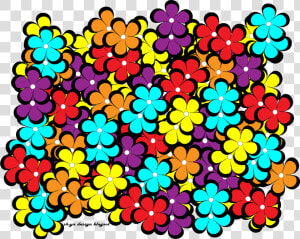 Bunga Colorfull  HD Png Download