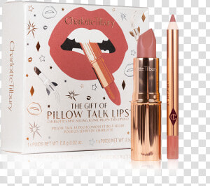 Gift Of Pillow Talk Lips Packshot Including Lip Liner   Charlotte Tilbury Pillow Talk Set  HD Png Download