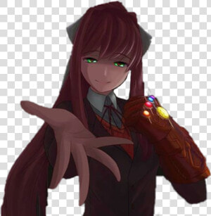  meme  monika  memeddlc  ddlclogo  ddlc  dokidoki  dokidokiliteratureclub   Anime  HD Png Download