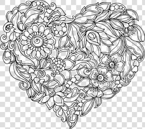 Royalty Free Library Heart Shaped Pattern Transprent   Adult Butterfly Colouring Pages  HD Png Download