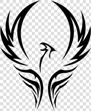 Phoenix Copy Clipart   Png Download   Phoenix Black And White Clipart  Transparent Png