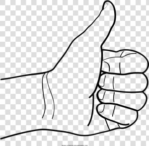 Thumb Drawing Royalty Free Huge Freebie Download   Thumbs Up In Coloring Page  HD Png Download