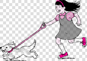 Walk The Dog Clipart   Take The Dog For A Walk  HD Png Download