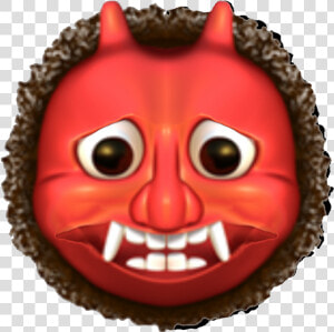  emoji  oni  devil  demon  iosemoji  vampire  mask   Japanese Ogre Emoji  HD Png Download