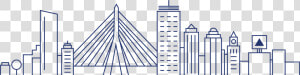 Boston Skyline Png   Transparent Boston Skyline Outline  Png Download