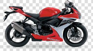 Red White Suzuki Motorcycle   Suzuki Gsx R600 2016  HD Png Download