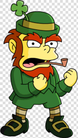 Leprechaun Tapped Out   Irish Leprechaun Simpsons  HD Png Download