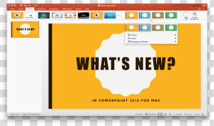 What Is New In Powerpoint 2016 For Mac   Powerpoint 2015  HD Png Download