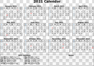 Calendar 2021 Png Photo   Free Printable 2021 Calendar With Holidays  Transparent Png