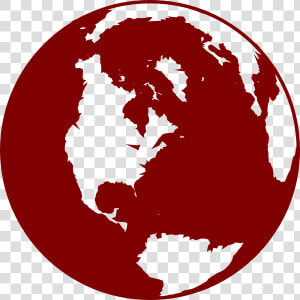 Earth Clipground Cliparts   Globe Red  HD Png Download