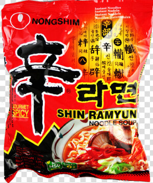 Nongshim Shin Ramyun Gourmet Spicy 120g 1df   Shin Ramyun  HD Png Download