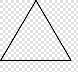 Black And White Triangle Png   Triangle Simple  Transparent Png