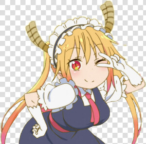 Miss Kobayashi S Dragon Maid Tohru Chibi   Tohru Dragon Maid Png  Transparent Png